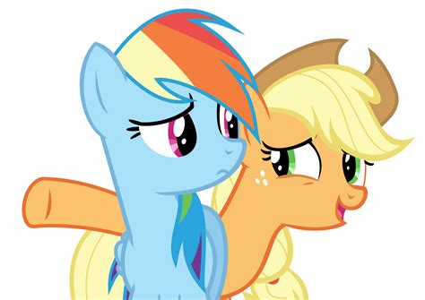 mlp rainbow dash and applejack